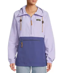 エルエルビーン レディース アウター ジャケット・ブルゾン ジャケット LLBean Mountain Classic Color Block Hooded Kangaroo Pocket Weather Resistant Anorak Jacket Fre