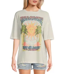 ビラボン レディース トップス Tシャツ グラフィック Billabong Enjoy The Journey Oversized Graphic TShirt Salt Crystal