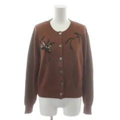マックスマーラ ウィークエンドライン MAX MARA WEEKEND LINE 23AW カーディガン 長袖 M 茶 ブラウン 刺繍 2353460439 /RRのサムネイル