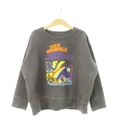 アールエイチ ヴィンテージ RH Vintage トレーナー スウェット 丸首 長袖 プリント 男の子 ボーイズ L 147〜158cm グレー /AH3 ■GY99