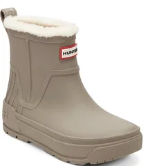 ハンター レディース シューズ ブーツ・レインブーツ Hunter Womens Willa Insulated Waterproof Rubber Booties Taupe トープ