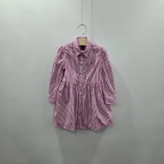 ポロラルフローレン 女の子 ストライプ シャツ ONE PIECE 3T