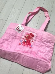 ハローキティ 50周年 ピンク キルティング トートバッグ