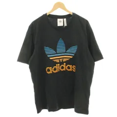 アディダスオリジナルス adidas originals タグ付き TREFOIL OMBRE TEE Tシャツ カットソー トレフォイルロゴ 半袖 XO 黒 ブラック GP0166 /HN ■ECD001のサムネイル