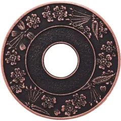 岩鋳(Iwachu) 釜敷 丸サクラ 大 銅/黒 17204 南部鉄器 [銅/黒] [大]