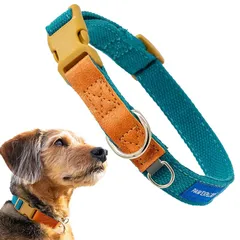 【新品】 PAW EXPLORER | Timber Collar 犬の首輪 弾力性 ソフト 痛くない 定番 かんたん装着 調節可能 ナイロン製 リード ベーシック アウトドア レイクブルー L 1