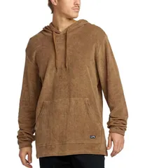 ビラボン メンズ アウター パーカー・スウェット フリース Billabong Fleck Diego Solid Long Sleeve Fleece Hoodie Khaki カーキ