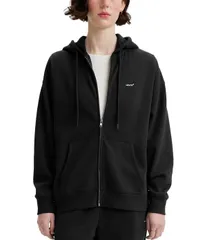 リーバイス レディース アウター ジャケット・ブルゾン フーデッドジャケット フリース LevisR Everyday Long Sleeve Fleece Hooded Jacket Caviarのサムネイル