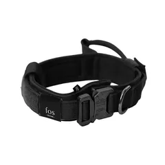 【新品】 犬 首輪 丈夫な素材 シックなデザイン 中型犬 大型犬 Noble Collar ノーブルカラー(Black) #25861 0