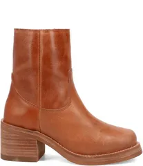 ディンゴ レディース シューズ ブーツ・レインブーツ レザー Dingo Roxy Leather Chunky Sole Booties Tan タン