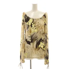 サルヴァトーレフェラガモ Salvatore Ferragamo 総柄トップス カットソー プルオーバー 花柄 M ベージュ マルチカラー /CX ■GY53