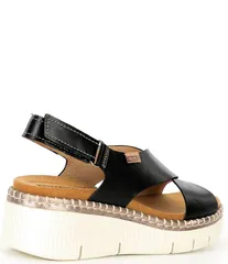 ピコリーノス レディース シューズ サンダル プラットフォーム レザー Pikolinos Gomera W0k Leather Cross Strap Platform Wedge Sandalsのサムネイル