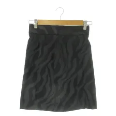 ジャストカヴァリ JUST cavalli スカート 40 黒 ブラック ゼブラ柄 ミニ丈 /AO44 ■GY99のサムネイル