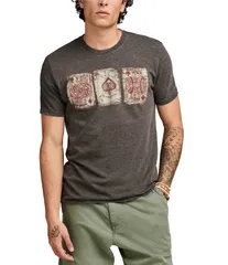 ラッキーブランド メンズ トップス シャツ Tシャツ グラフィック Lucky Brand Poker Cards Short Sleeve Graphic TShirt Jet Black ブラック