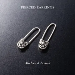 シルバー925 ピアス セーフティピン 安全ピンモチーフ 両耳セット メンズ レディース ユニセックス シルバーアクセサリー 刻印あり ゴシック ロック モード カジュアル おしゃれ 人気 プレゼント 新品 送料無料 即日発送  71