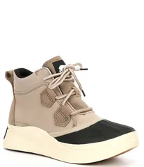 ソレル レディース シューズ ブーツ・レインブーツ レザー Sorel Out N About IV Classic Leather Waterproof Booties Omega TaupeBlack ブラック