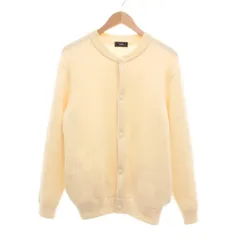 シップス SHIPS リブニット カーディガン 厚手 M オフホワイト系 /UO