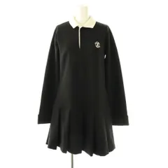 Her lip to ハーリップトゥ 24AW Polo Pleated Mini Dress ワンピース ミニ 長袖 M ブラック /HK ■OS