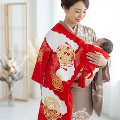 正絹　宮参りの着物　4点限定　98000円のお品　絹　産着　正絹