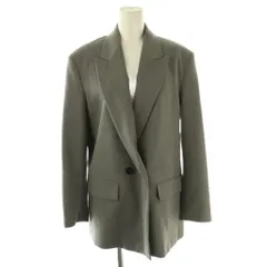 ザラ ZARA テーラードジャケット ダブルジャケット XS グレー /DF ■OS