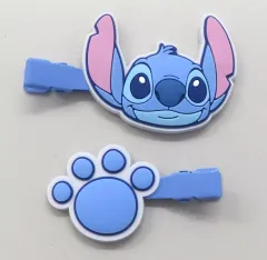 【中古】アクセサリー(非金属) スティッチ(フェイス/手形) ヘアクリップ 「リロ＆スティッチ」 ディズニーストア限定