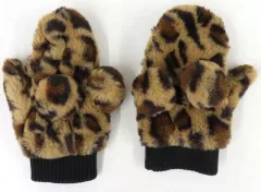 【中古】衣類 ミッキーマウス(豹柄) 手袋(ポンポン付き) 「ディズニー」 東京ディズニーリゾート限定