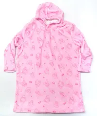 【中古】衣料雑貨 ハローキティ＆マイメロディ＆クロミ ふわふわフリースルームウェア2  ピンク フリーサイズ 「サンリオキャラクターズ」