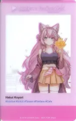 【中古】キャラカード 博衣こより SNS風クリアカード 「バーチャルYouTuber ホロライブ hololive production ＠FANFANS CAFE」 台湾限定 対象商品購入特典