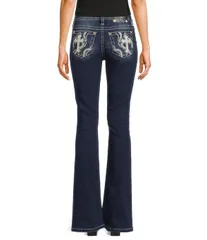 ミスミー レディース ボトムス デニムパンツ ブーツカット ブーツ ジーンズ Miss Me Cross Bootcut Jeans Vintage Blue ブルー