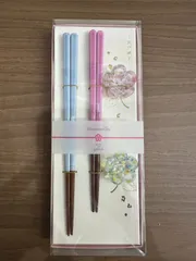 ⭐️あちゃす様専用⭐️【新品・食洗機対応】Afternoon Tea 江戸硝子 箸置き＆ペア箸 桜のサムネイル