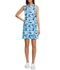 ジュードコーナリー レディース トップス ワンピース プリント ノースリーブ Jude Connally Holly Jude Cloth Sail Boat Seaglass Print Round Neck Sleevelesswing Dressailb
