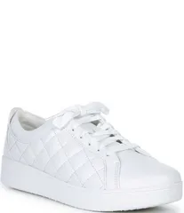 フィットフロップ レディース シューズ スニーカー キルティング レース レザー Fitflop Rally Quilted Leather Lace Up Sneakers Urban Whiteのサムネイル