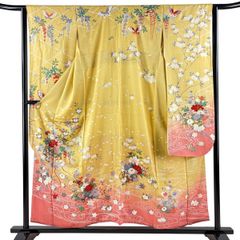 振袖 金駒 金彩 紋意匠 身丈158cm 撥水加工済 HKT018 - メルカリ
