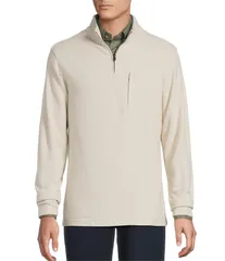 ダニエル クレミュ メンズ アウター ニット・セーター セーター フリース Cremieux Blue Label Sweater Fleece QuarterZip Pullover Oatmealのサムネイル