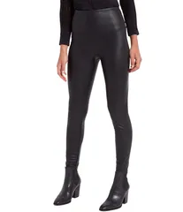 リジー レディース ボトムス カジュアルパンツ レザー レギンス フェイクレザー Lysse Textured Faux Leather Leggings Kohl Black ブラック