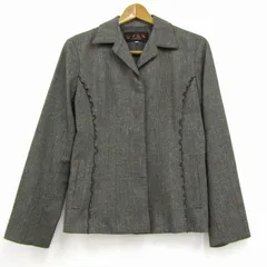 エヴェックス バイ クリツィア ジャケットアウター 比翼 ツイード レディース 40サイズ グレー EVEX by KRIZIA 【中古】のサムネイル