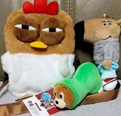 コッコダック ボア 携帯 クロスバッグ + キーホルダー人形 2種 (まとめ売り)