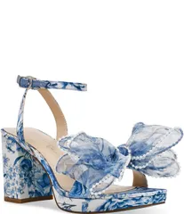 ベッツィジョンソン レディース シューズ サンダル フラワー柄 プラットフォーム プリント フラワー Blue by Betsey Johnson Duke Floral Print Oversizeのサムネイル
