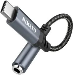 【特価商品】NIMASO type-c イヤホン 変換 タイプc イヤホンアダプタ 3.5mm Aux usb-cオーディジャック 電話/音量調節/音楽対応 iphone16 /15/iPad/iPad Pro/Android/typec機器に適用 NAD22