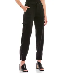 ゲス レディース ボトムス カジュアルパンツ パンツ Guess Bowie High Rise Cargo Chino Pants Jet Black ブラックのサムネイル