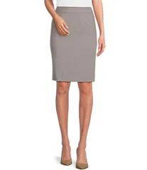 カルバンクライン レディース ボトムス スカート Calvin Klein High Rise Luxe Stretch Coordinating Pencil Skirt Tin
