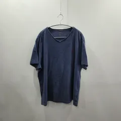 POLO RALPH LAUREN(ポロラルフローレン) コットン Vネック 半袖Tシャツ ヴィンテージブルー XL