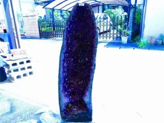 送料無料絶品濃い濃い超強パワー★超迫力★限定品★ウルグアイ産★天然水晶宝石★アメジストドーム超巨大125kg★高さ835mm★tr28473
