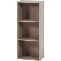 カラーボックス3段 A4対応 アッシュグレー 組立品