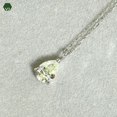 33-22】バイオレッドサファイア ダイヤモンド ネックレス【中古 