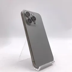 【全額返金保証】【最速発送】 iPhone 15 Pro 128GB ナチュラルチタニウム au 動作確認済 89%