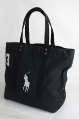 ラルフローレン Ralph Lauren ナンバリング ビッグポニー 大型トートバッグ 鞄 バック 本革 ヴィンテージ ビンテージ オールド オシャレ おしゃれ【古着】【中古】【メンズ】【レディース】アメカジ 男性 女性 RRL ビックポニー