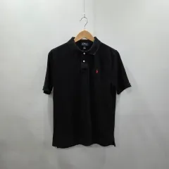 POLO RALPH LAUREN BOYS ピケ カラーTシャツ ブラック XL/18/20