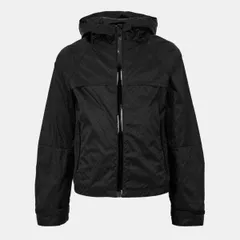 アレキサンダー・マックイーン メンズ アウター ジャケット・ブルゾン Alexander McQueen Mens Alex Kick Technical Rain Anorak Black ブラックのサムネイル
