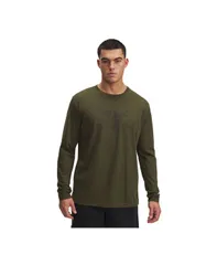 アンダーアーマー メンズ トップス Tシャツ 長袖 Under Armour Mens Project Rock LongSleeve TShirt Expedition Green Black ブラック